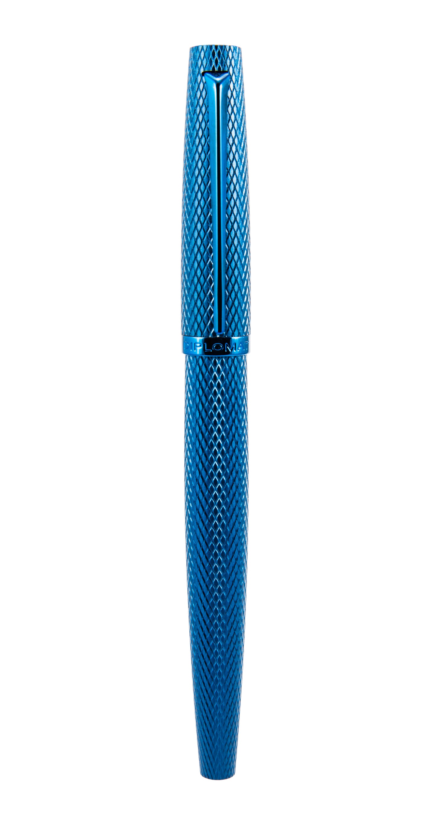 Diplomat "Viper" blue guilloche Rollerball Pen