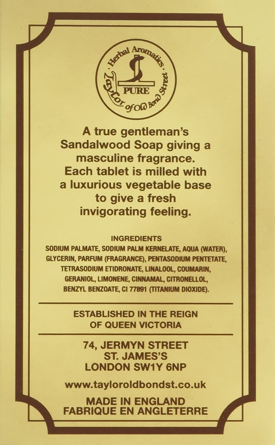 Taylor of Old Bond Street Bath Soap 200g