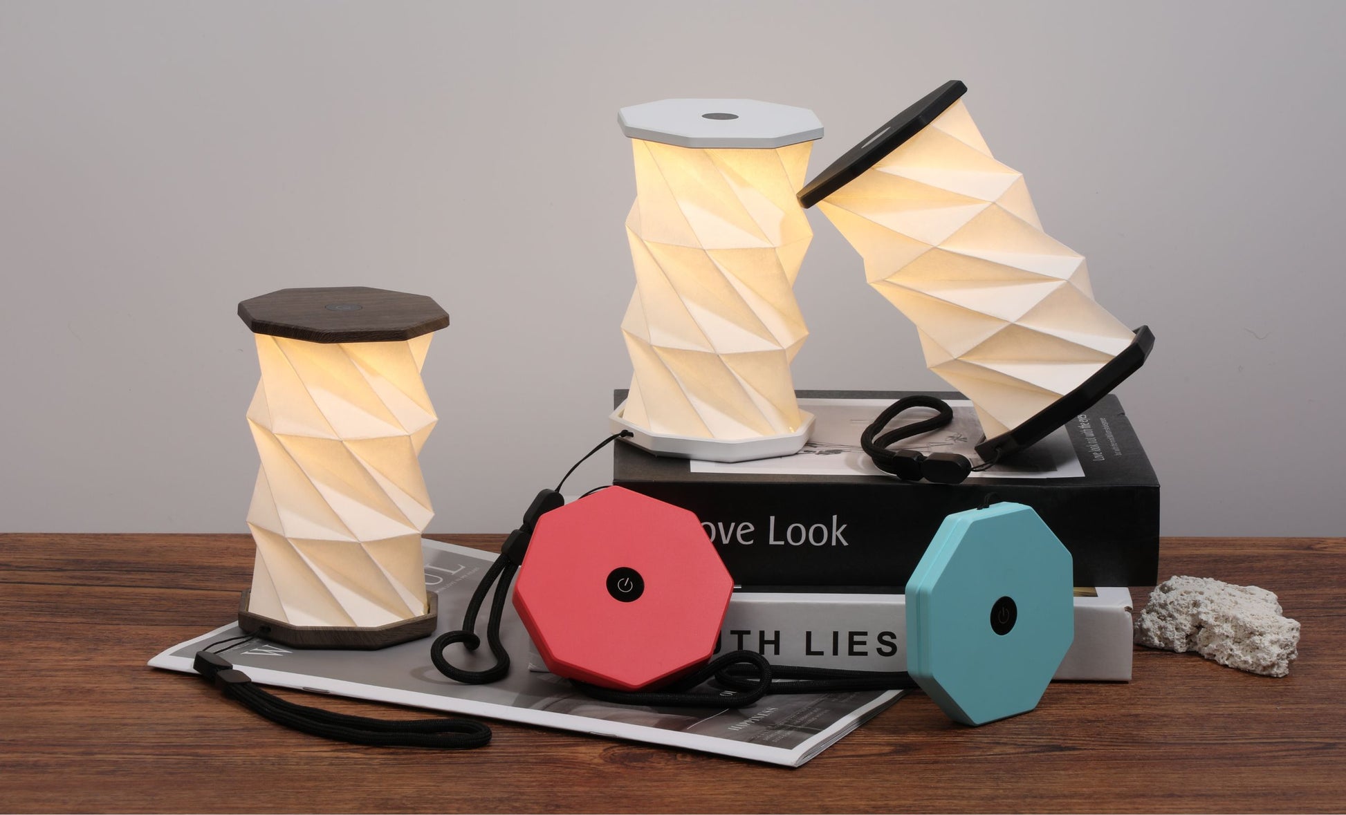 Mini Hexagon Twist Lamp