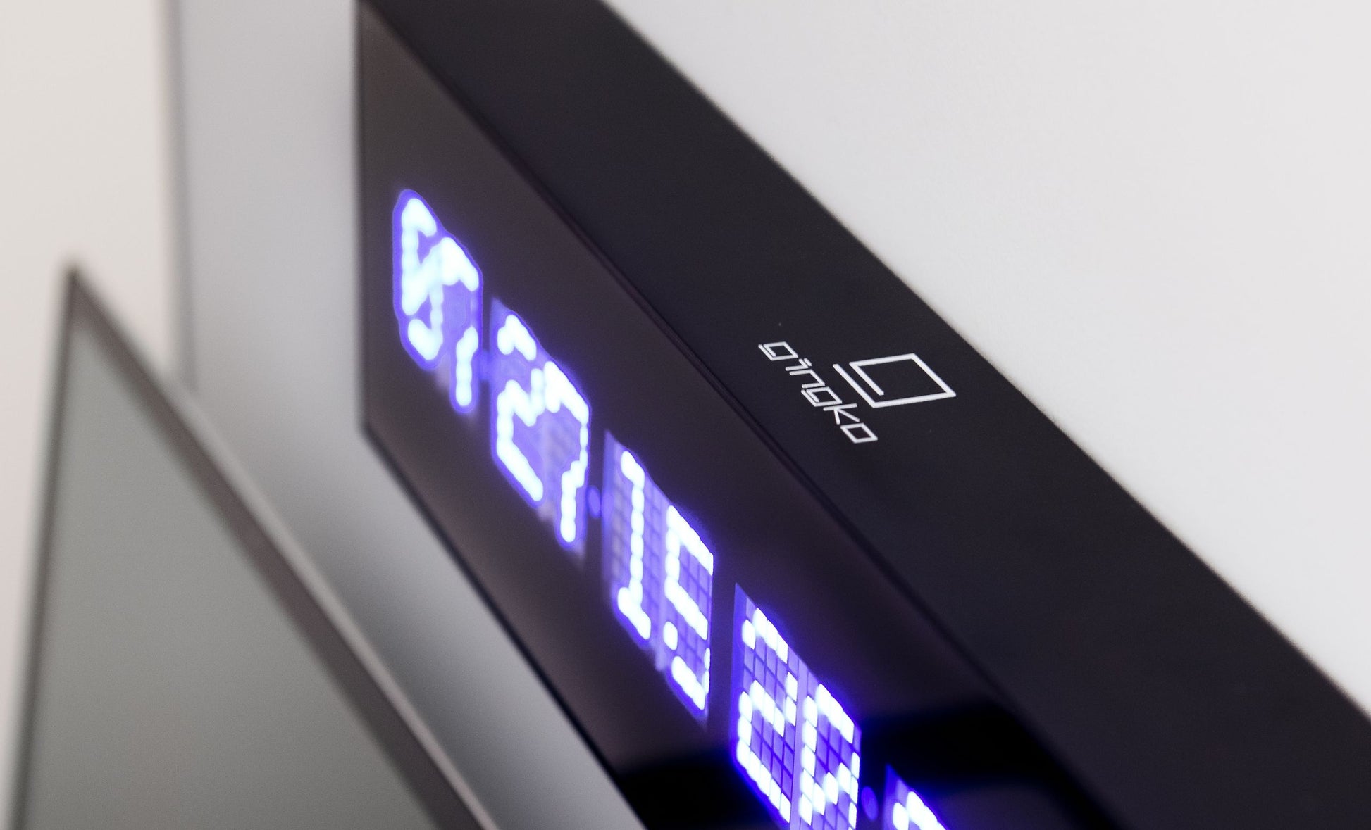 Calendar LED Wall Clock Black