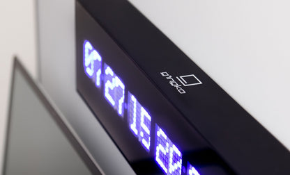 Calendar LED Wall Clock Black