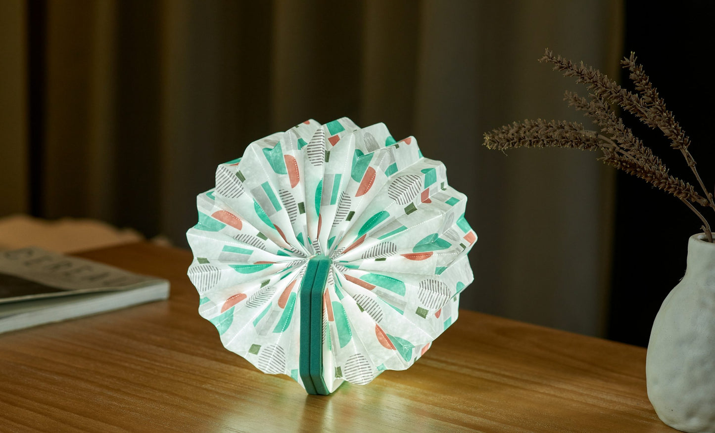 Velvet Accordion Lamp