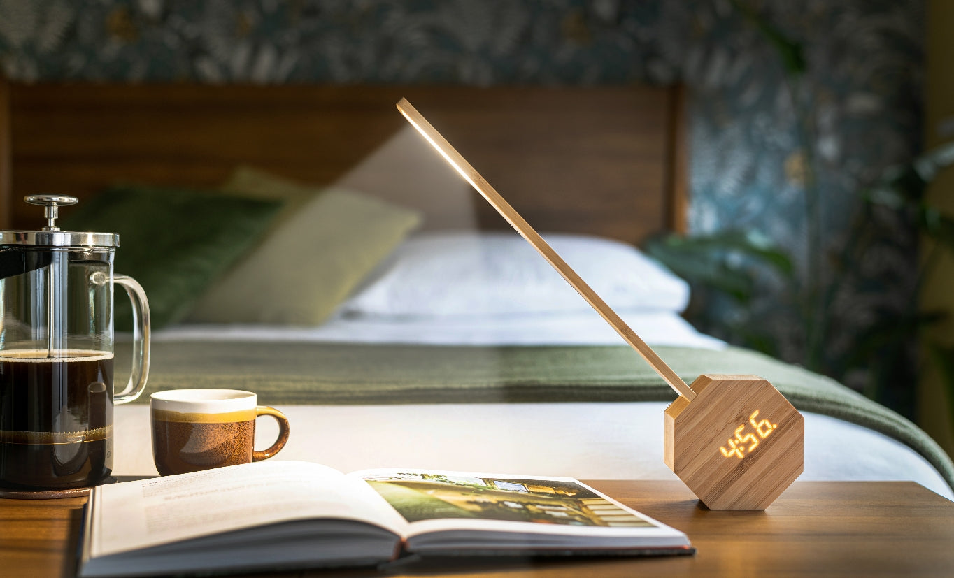 Octagon One Plus Portable Alarm Clock Desk Light