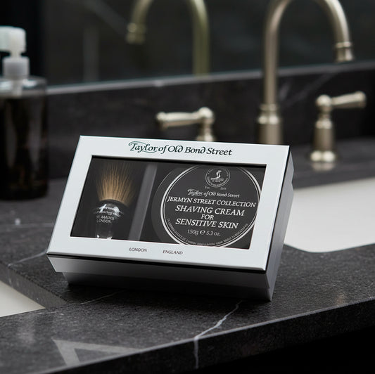 Taylor of Old Bond Street - Jermyn Street Collection - Shave Brush & Shaving Cream Bowl 150g Gift Set