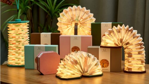 Velvet Accordion Lamp